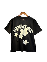 Sp5der European and American high street hip-hop trend brand unisex creative print summer loose cotton short sleeved T-shirt fog (10)
