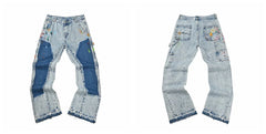 Gallery Dept Blue Multi‑Color Patchwork Jeans
