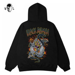 Warren Lotas Black Mamba Snake Hoodie - Black