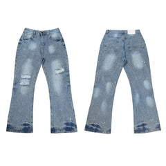 Gallery Dept Bleach Spot Light‑Wash Flare Jeans