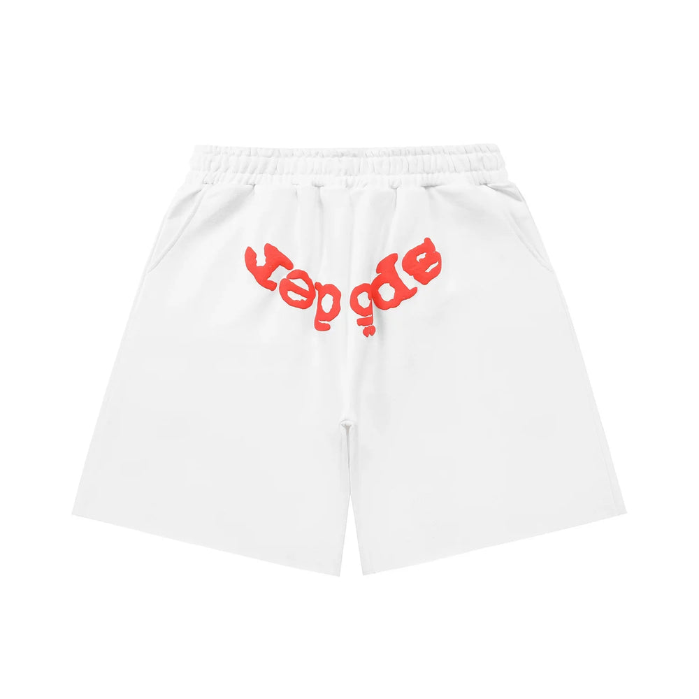 Sp5der shorts American trendy ins niche versatile sweet spider web 555 digital design cartoon summer pants (10)