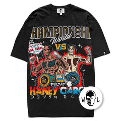Warren Lotas Haney vs. Garcia Championship T-Shirt - Black