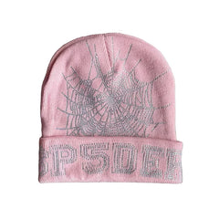 Sp5der worldwide 555555 unisex rhinestone knitted yarn cold hat (3)