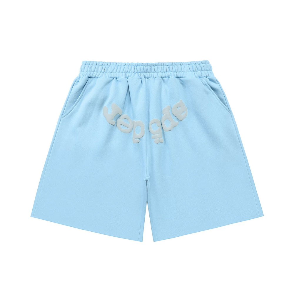 Sp5der shorts American trendy ins niche versatile sweet spider web 555 digital design cartoon summer pants (9)