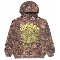 Sp5der Floral Camo Tracksuit — Brown
