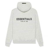 Fear Of God Essentials Reverse Logo Light Heather Oatmeal Hoodie (SS21)