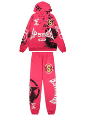 Sp5der SP-55 Team Tracksuit — Hot Pink