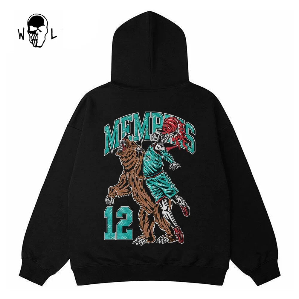 Warren Lotas Memphis Bear #12 Hoodie - Black