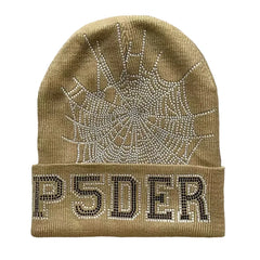 Sp5der worldwide 555555 unisex rhinestone knitted yarn cold hat (7)
