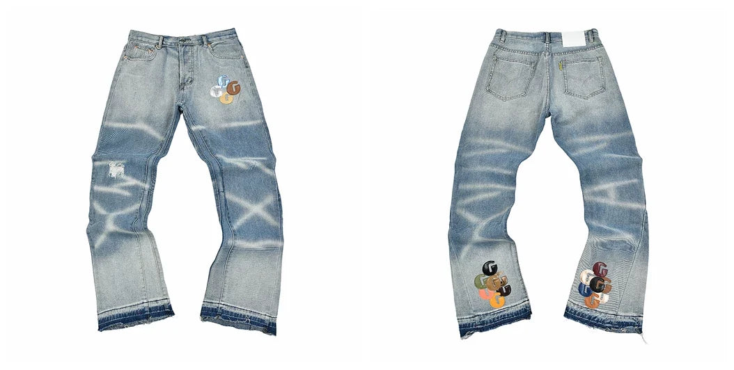 Gallery Dept Multicolor Patch Graphic Jeans