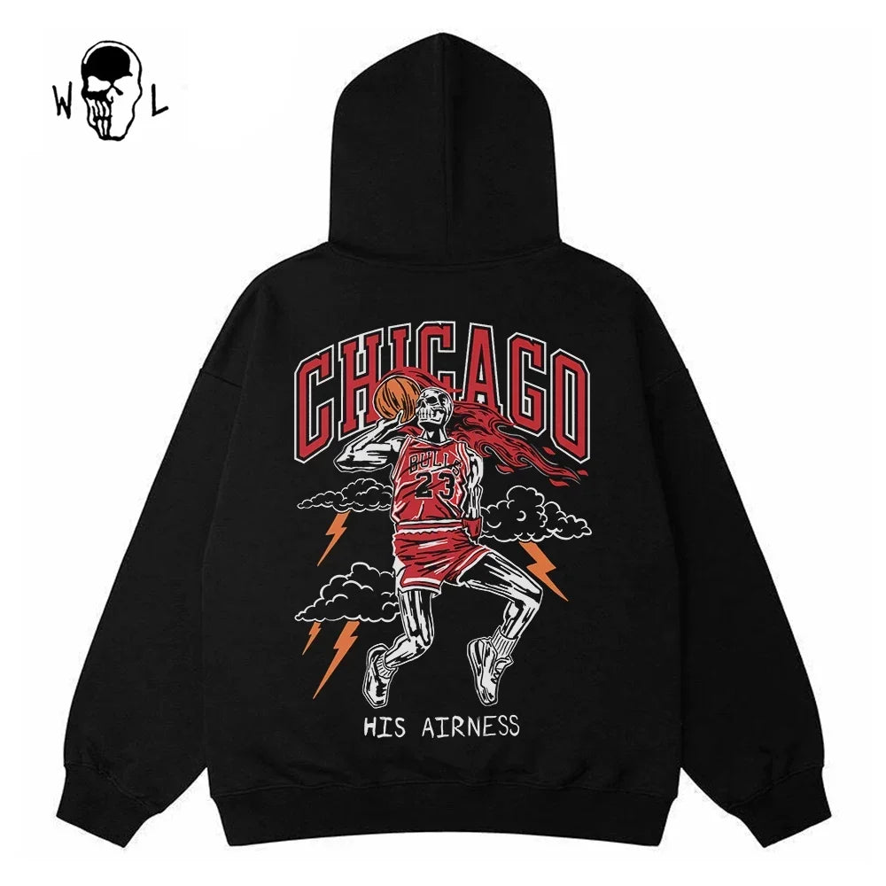 Warren Lotas Chicago Red Legend Hoodie - Black