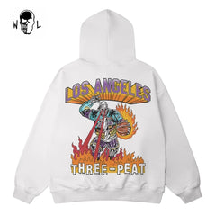 Warren Lotas Los Angeles Three-Peat Hoodie - White