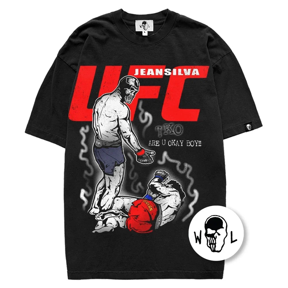 Warren Lotas Jean Silva UFC Fight T-Shirt - Black