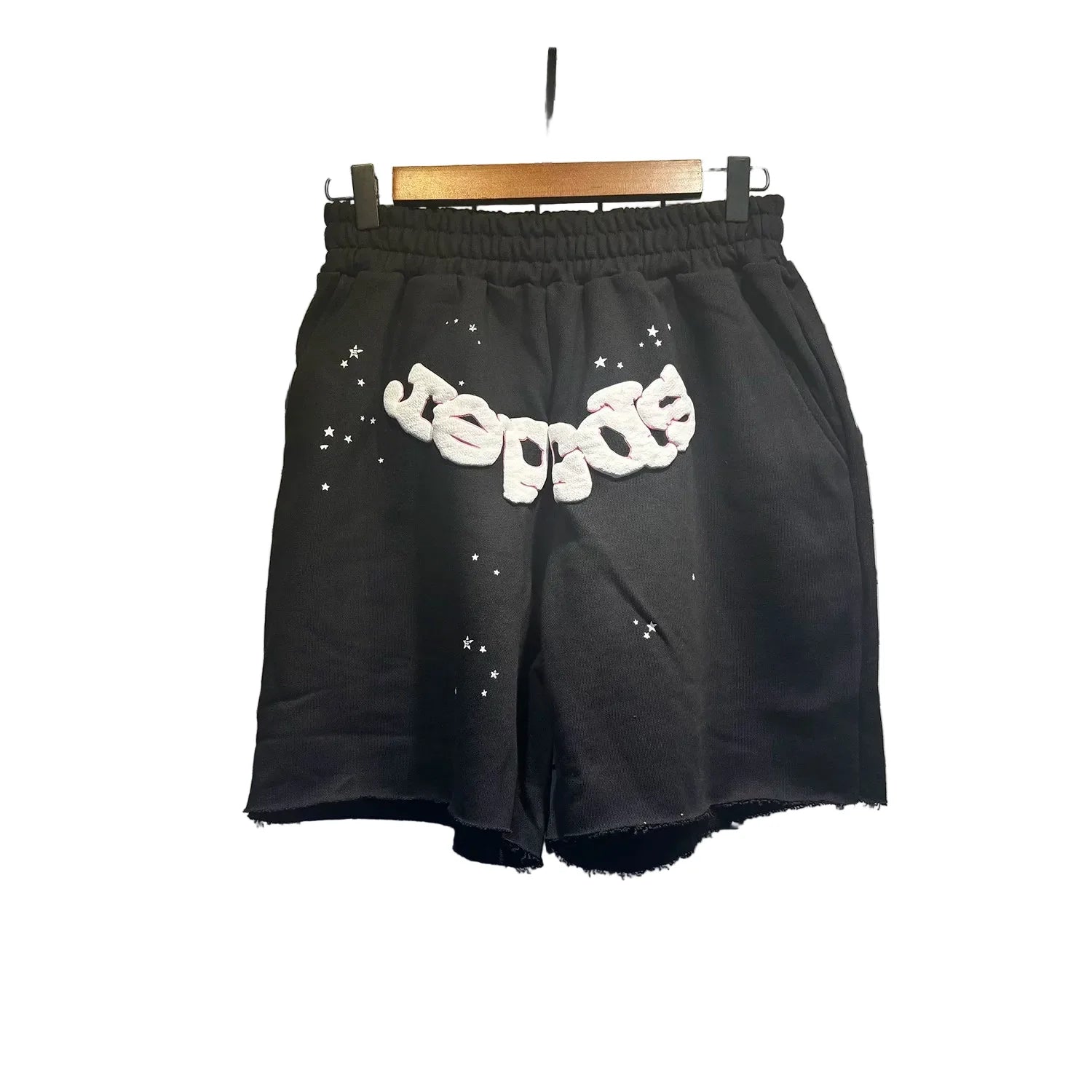 Sp5der shorts American trendy ins niche versatile sweet spider web 555 digital design cartoon summer pants (3)