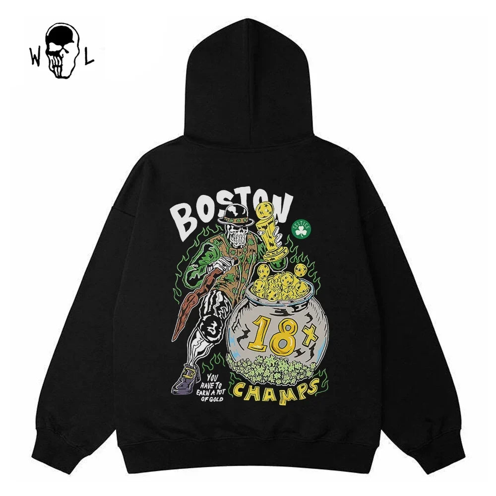 Warren Lotas Boston 18 Champs Hoodie - Black