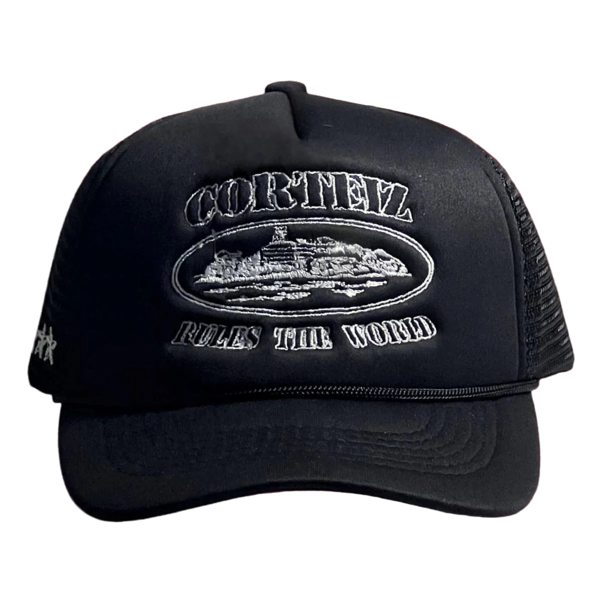 Cortiez Classic Oval Ship Logo Trucker Hat - Black