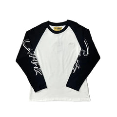 Corteiz Raglan Sleeve Lettering Long Sleeve Tee - Black
