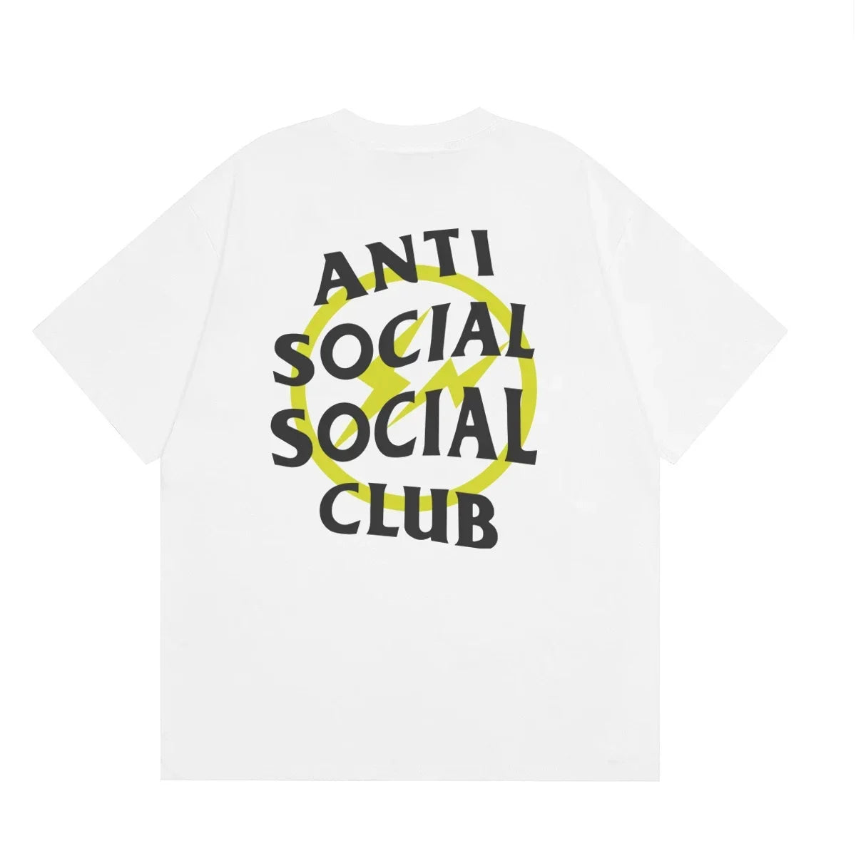 Anti Social Social Club Yellow Circle Logo T-Shirt - White/Black