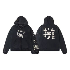 Erd hooded sweatshirt melancholic rich second-generation versatile loose hoodie trendy ins autumn/winter 2025 new European and American fashion brand (38)