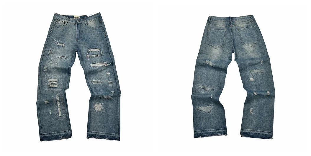 Gallery Dept Ripped Distressed Blue Jeans