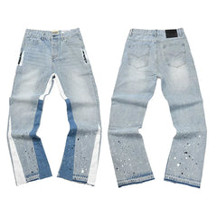 Gallery Dept Two‑Tone Side‑Splice Washed Jeans