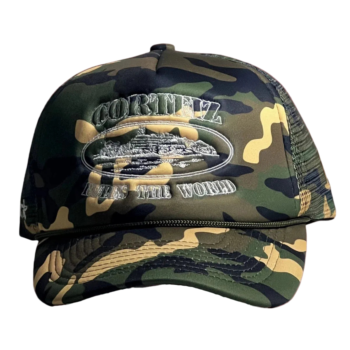 Cortiez Classic Oval Ship Logo Trucker Hat - Camo