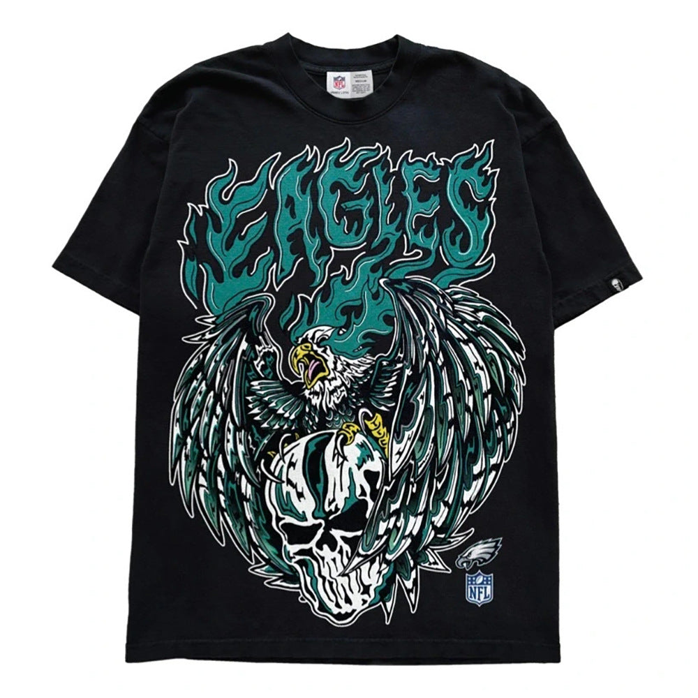 Warren Lotas Philadelphia Eagles Skull T-Shirt - Black