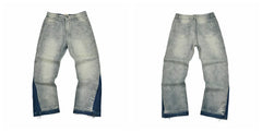 Gallery Dept Two‑Tone Faded Panel Jeans