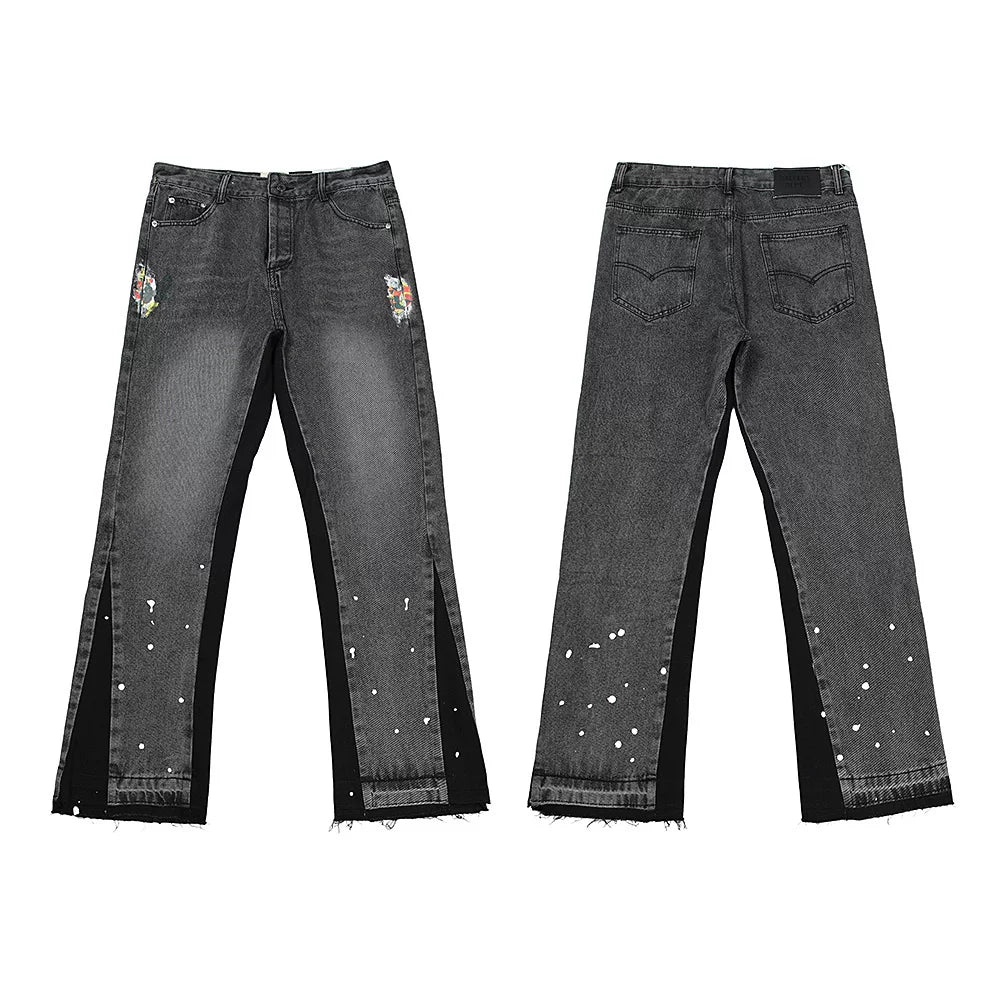 Gallery Dept Dark‑Wash Side‑Trim Patch Jeans