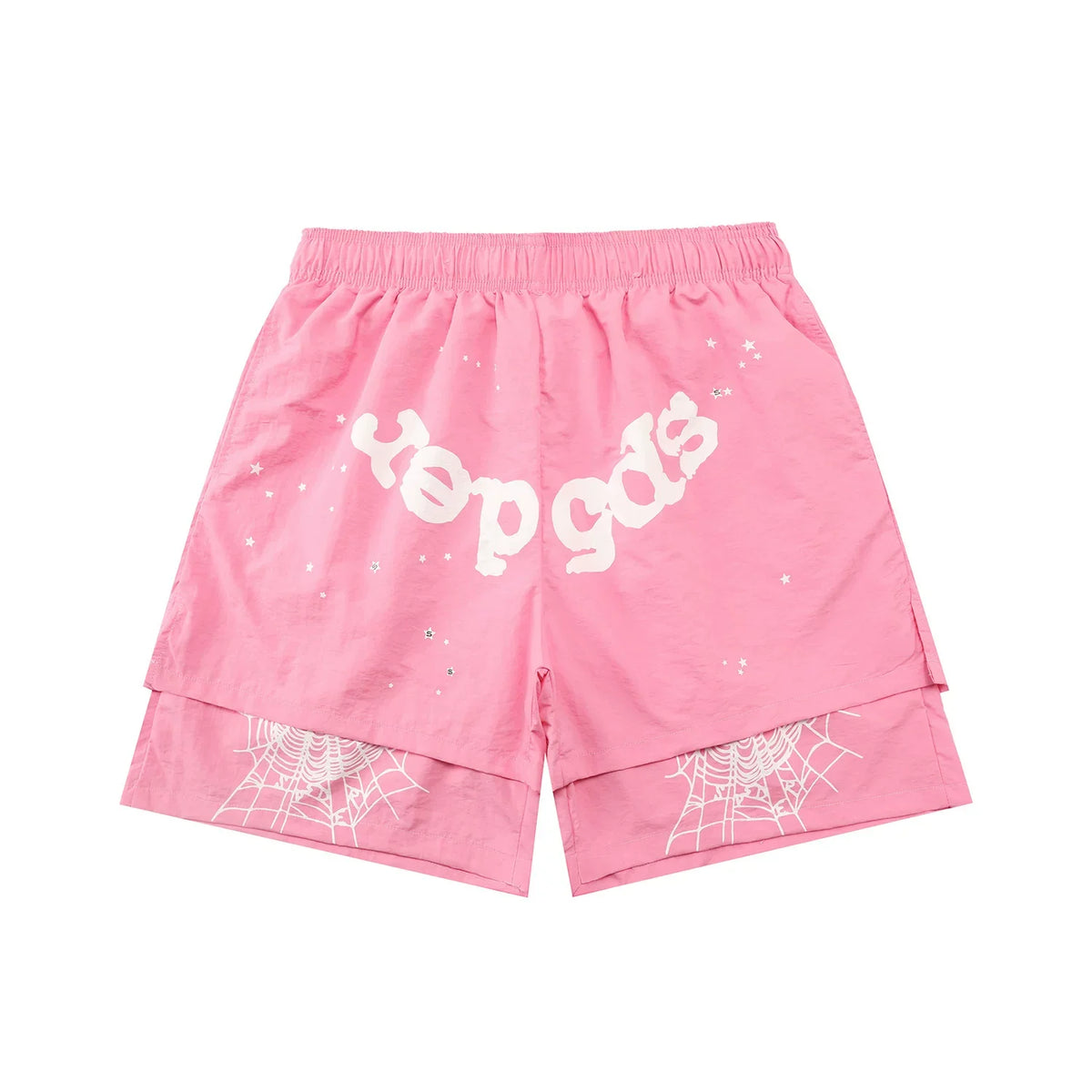 Sp5der shorts American trendy ins niche versatile sweet spider web 555 digital design cartoon summer pants (14)