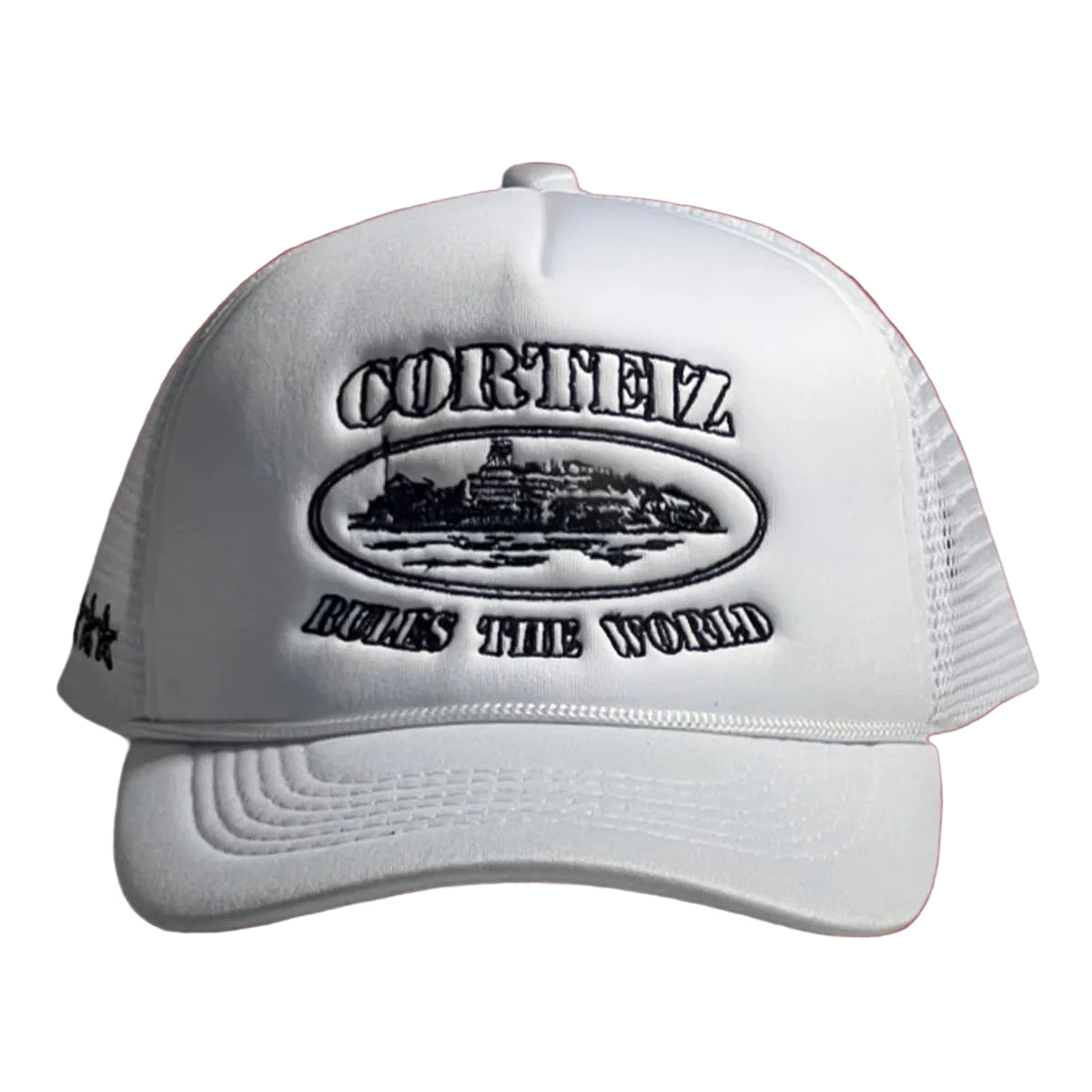 Cortiez Classic Oval Ship Logo Trucker Hat - White