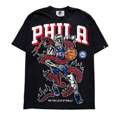 Warren Lotas Philadelphia Red Snake Basketball T-Shirt - Black