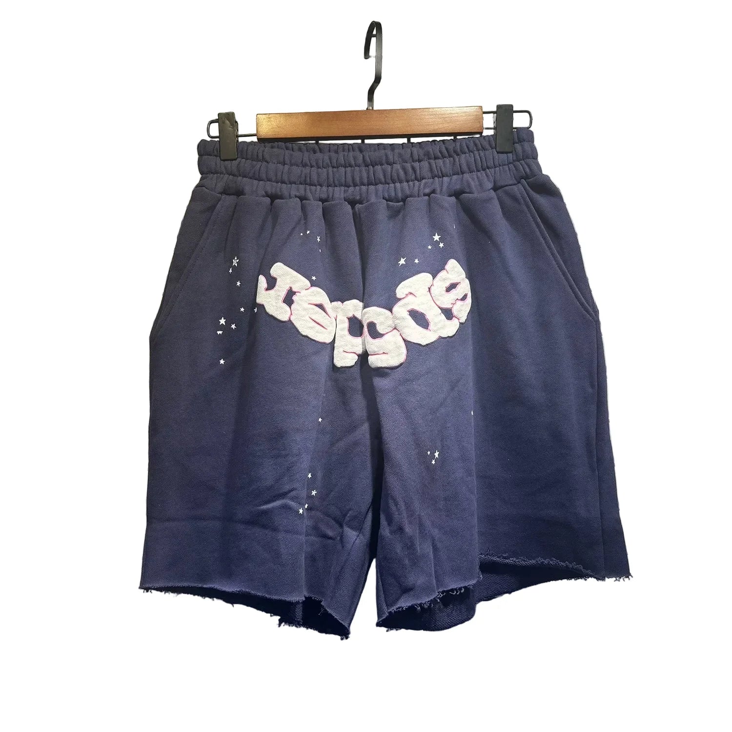 Sp5der shorts American trendy ins niche versatile sweet spider web 555 digital design cartoon summer pants (2)