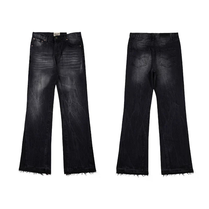 Gallery Dept Black Gradient‑Wash Flare Jeans