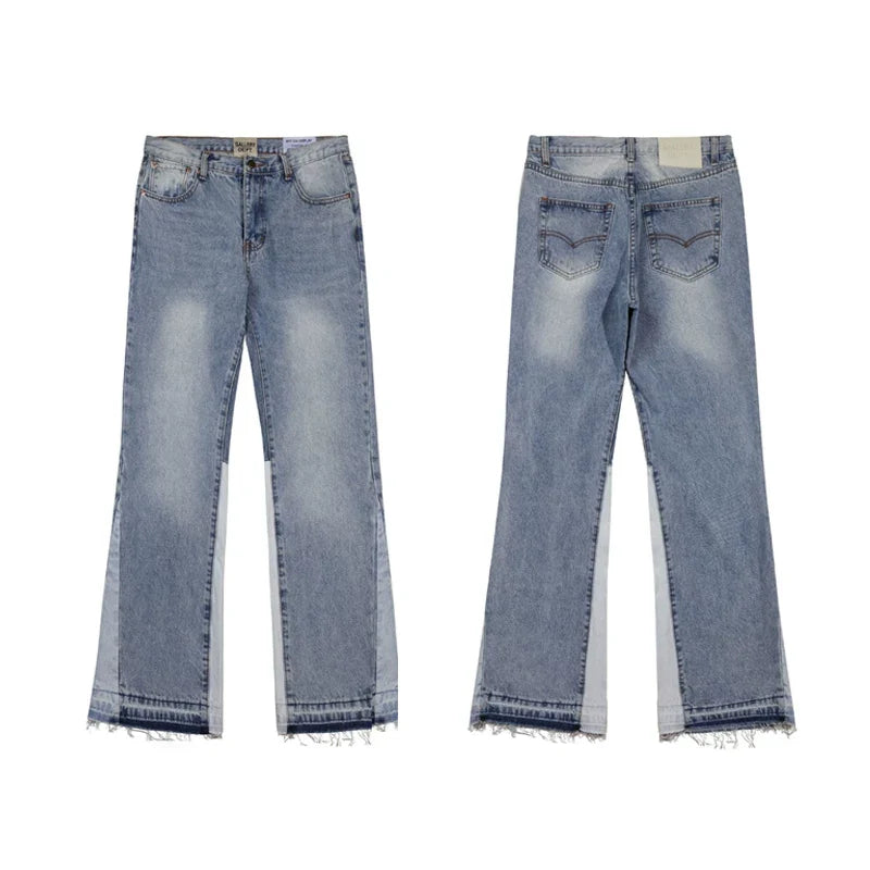 Gallery Dept Light‑Wash Splice Flare Jeans