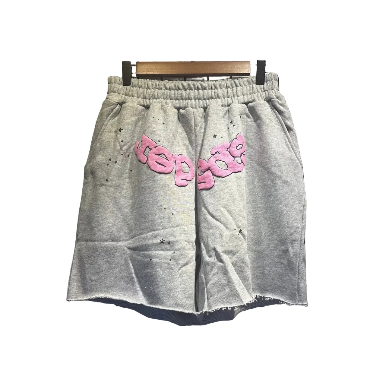 Sp5der shorts American trendy ins niche versatile sweet spider web 555 digital design cartoon summer pants (1)