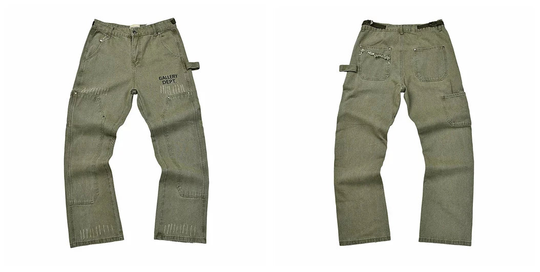 Gallery Dept Olive Green Carpenter Work Jeans