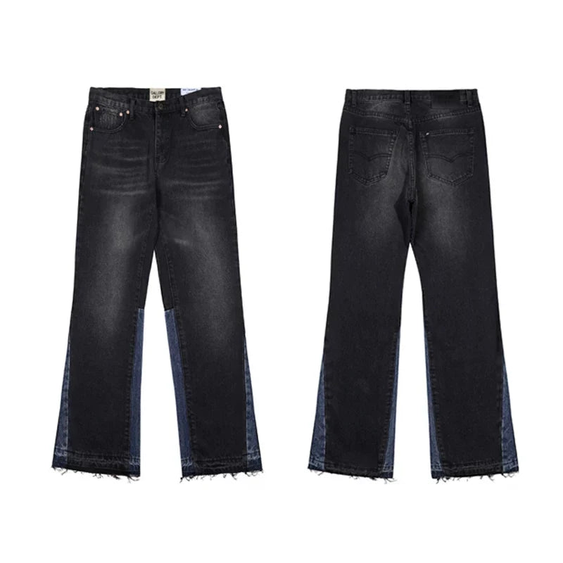 Gallery Dept Dark‑Wash Raw‑Hem Flare Jeans