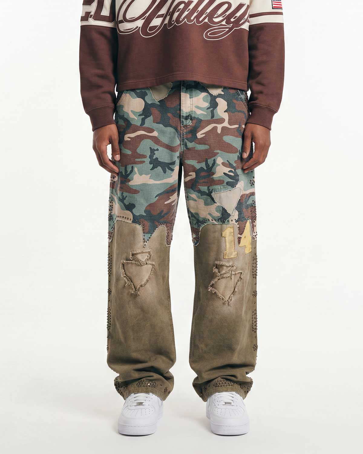 Vale Forever Armor Denim — Tan / Green Camo