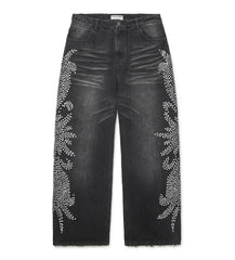 Vale Forever Mono Tsunami Denim Pants — Black
