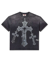 Vale Forever Pierced Tee Black