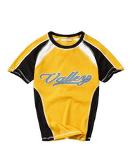 Vale Forever Women's Valley Sport Femme Tee Yellow