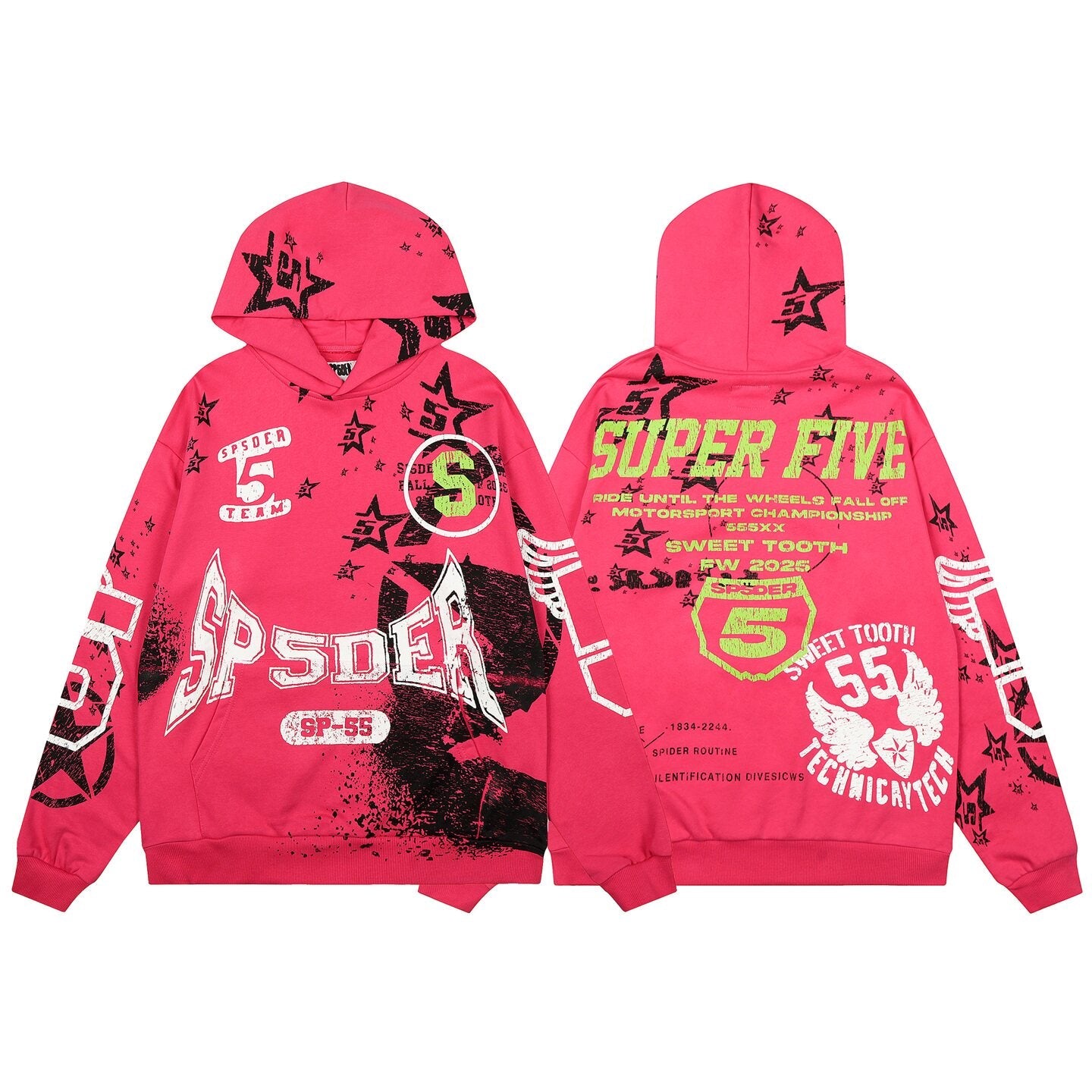 Sp5der SP-55 Team Tracksuit — Hot Pink